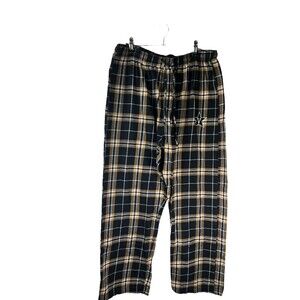 NFL Team Apparel Pajamas  Plaid Black/Brown  Sleepwear Pants Men's size XL